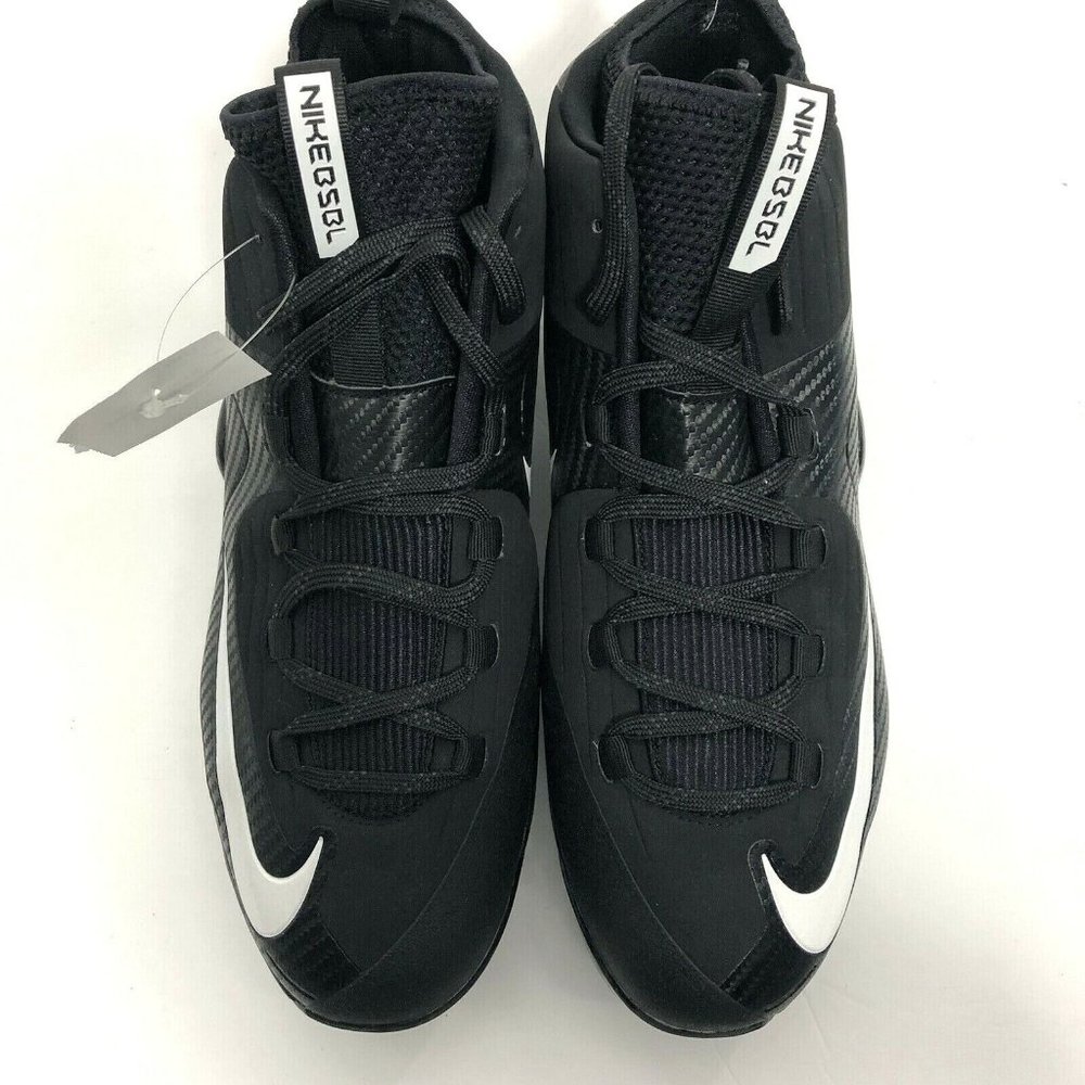 Nike Baseball Cleats Men's AIRMAX Model # 684687-010 Color Black & White Size 13